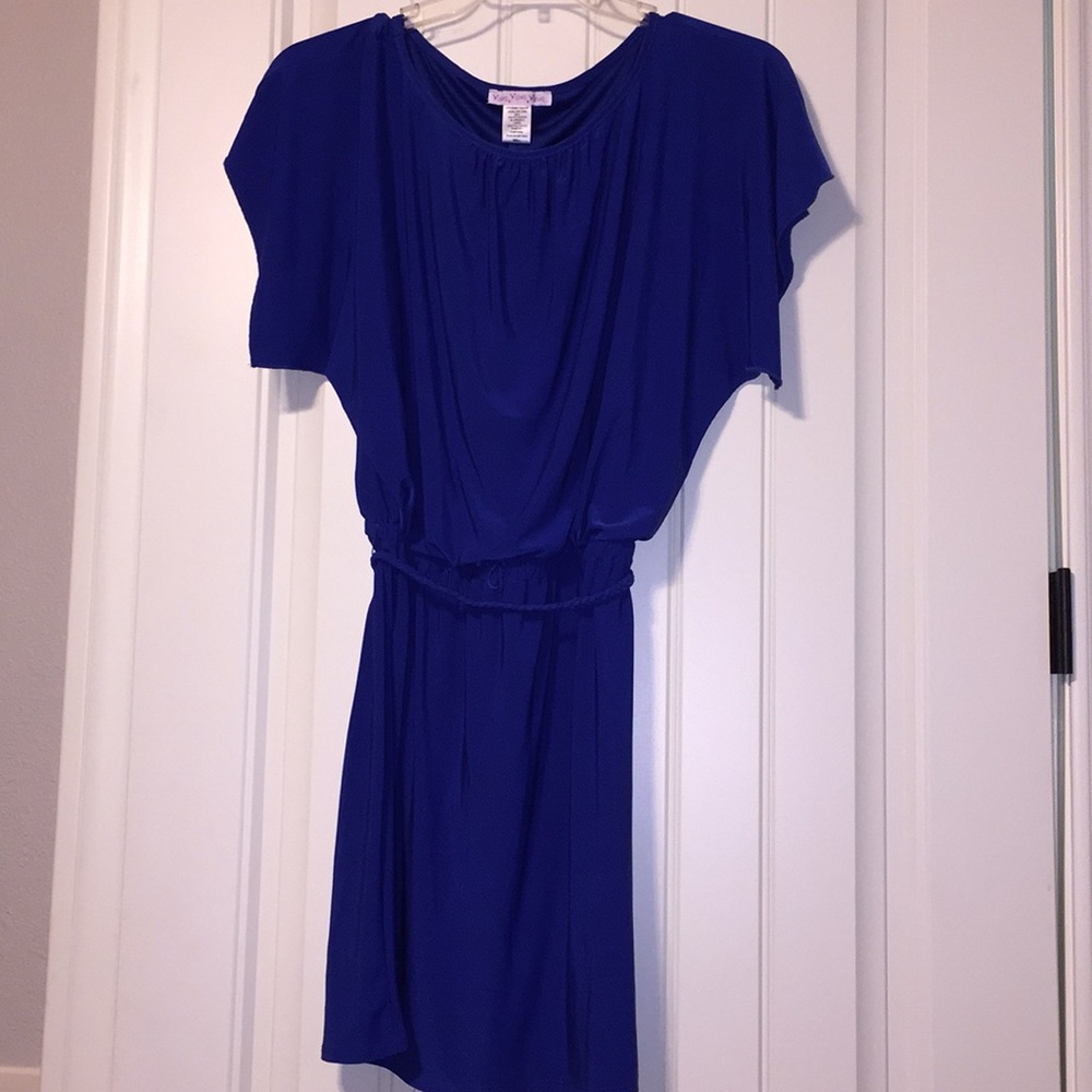 Royal blue cocktail dress